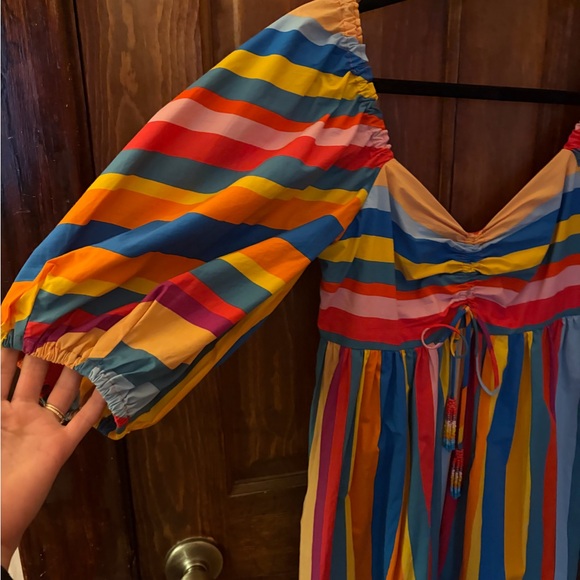 Colorful Striped Maxi Dress - Picture 5 of 5
